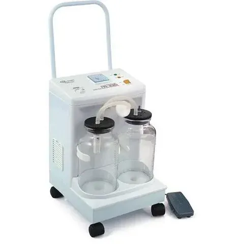 Technocare Trolley Suction Apparatus – Double Jar (2×2.5L) Surgical Suction Machine for Hospital Use
