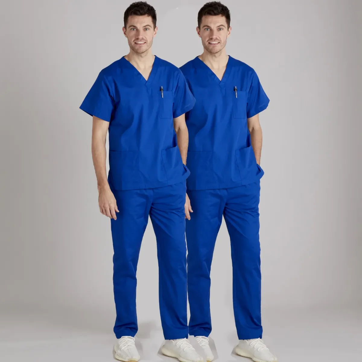 Cotton Medical Scrub Suit for Doctors (V-Neck Design)