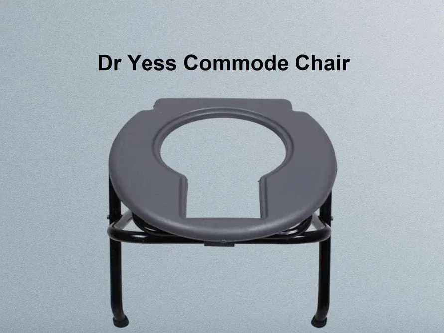 Premium Foldable Commode Stool with Safety Bucket