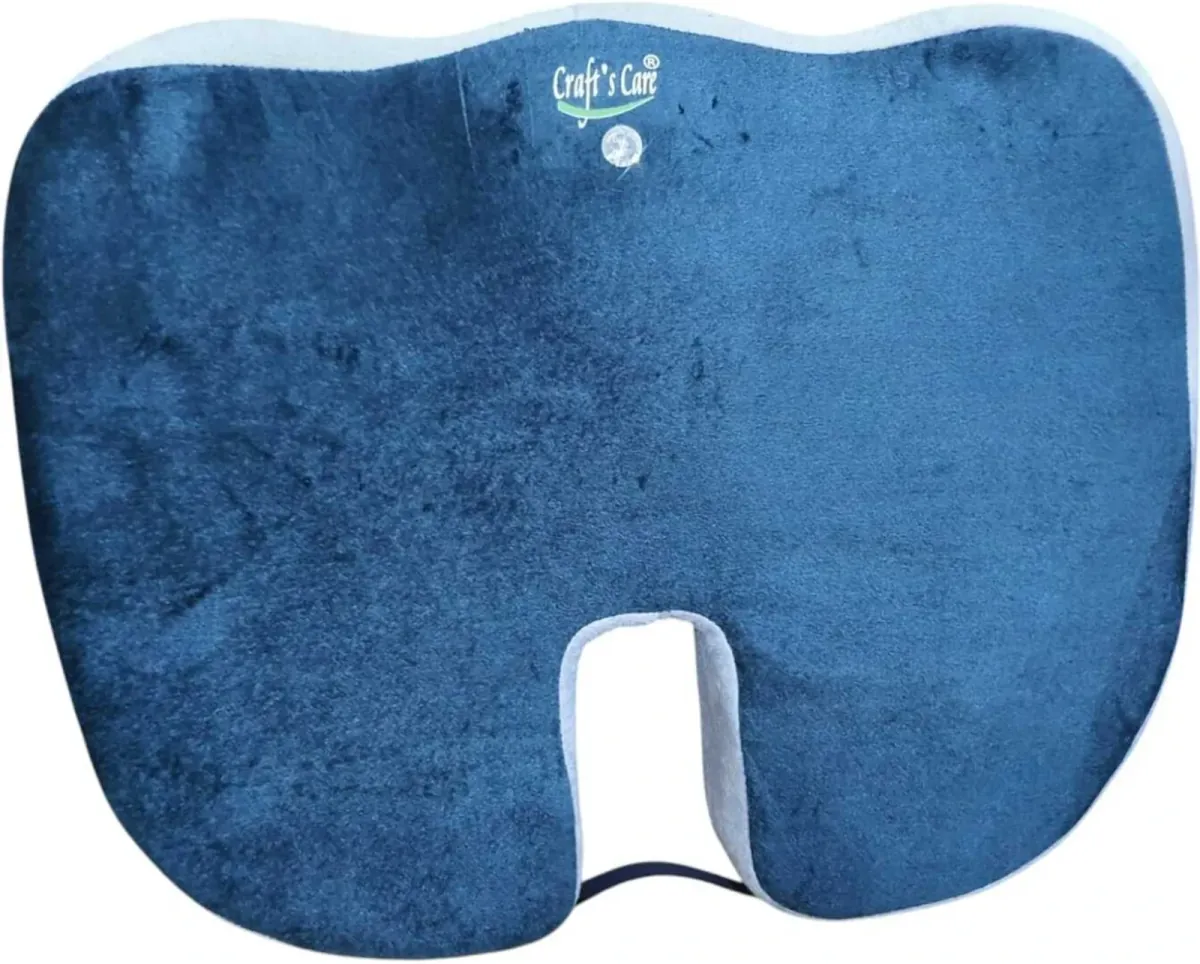 Orthopedic Coccyx Seat Cushion | Memory Foam Tailbone Pain Relief Cushion for Office Chair, Car Seat & Wheelchair